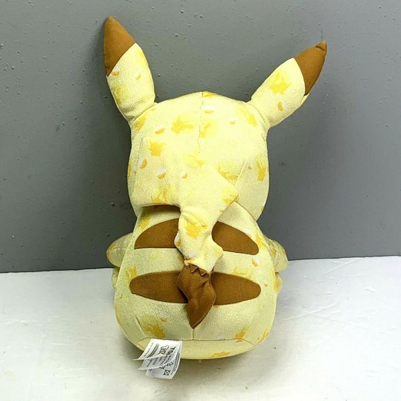 Tomy Pokemon Pikachu Plush 2016 Yellow 20th Anniversary Stuffed Toy Winking - Picture 3 of 7